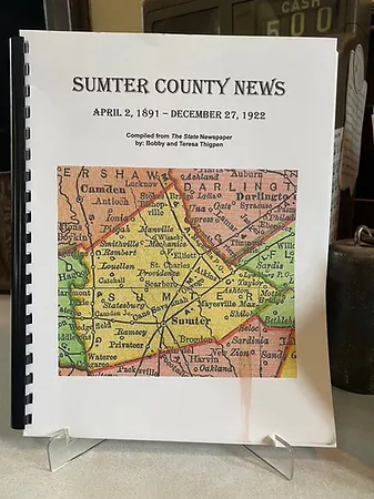 A copy of Sumter County News (April 2, 1891 - December 27, 1922) for sale